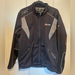 CAN-AM BRP Spyder Mens Full Zip Jacket Size Large Black Gray Motocross Bike